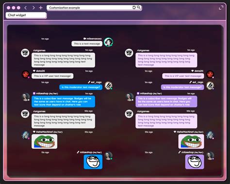 Messenger Chat Widget With Avatars Streamlabs Streamelements