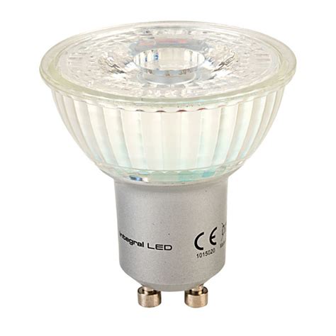 Integral Led Glass Gu10 Led Bulb Warm White 3 6w 35w 2700k 260lm Nd