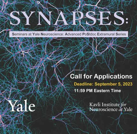 Accepting Applications For Extramural Postdoc Seminar Series Synapses