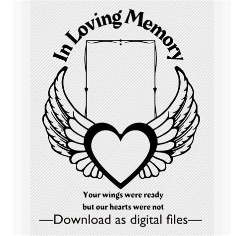 In Loving Memory Frame Ornaments Svg Memorial Svg Sympathy Etsy