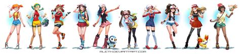 Pokemon Alola Ladies By Mleth On Deviantart