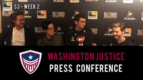 Washington Justice Press Conference Overwatch League Week Day