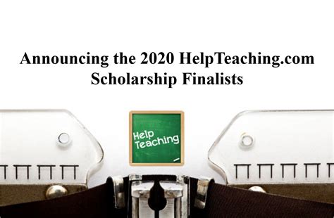 Announcing The 2020 Scholarship Finalists