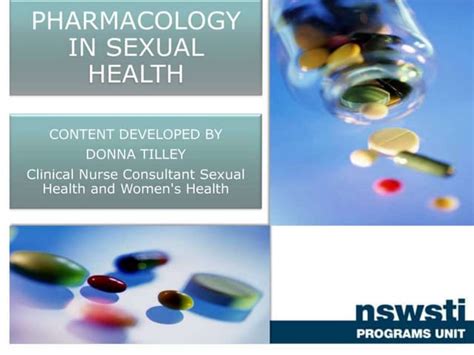 Pharmacology In Sexual Health Ppt