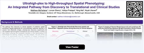 Exploring Ultrahigh Plex High Throughput Spatial Phenotyping