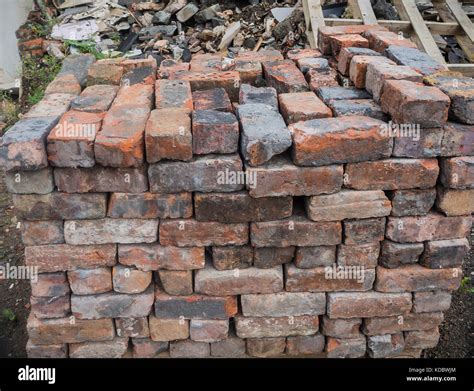 A Stack Of Old Bricks Stock Photo Alamy