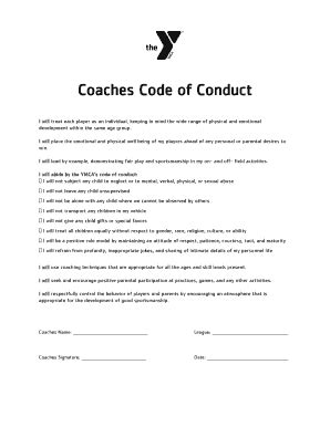 Personal Code Of Conduct Examples Forms And Templates Fillable