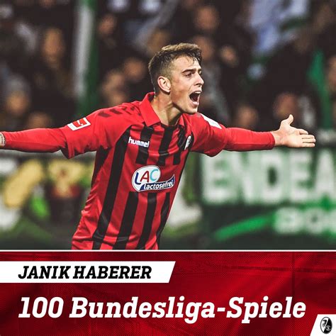 SC Freiburg on Twitter 100 x Bundesliga DE für Janik Haberer