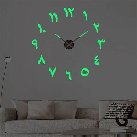 HORLOGE PENDULE 055 Luminous 2D 20 Inch 50cm Horloge Murale