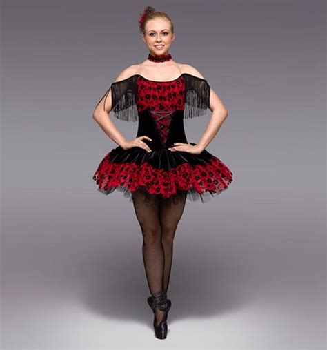 Spanish Variation Tutu Red Ballet Costume Twirling Ballerinas Tutu Dress Ballerina Outfit