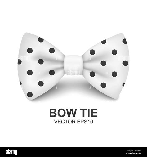 Black And White Polka Dot Tie Stock Vector Images Alamy