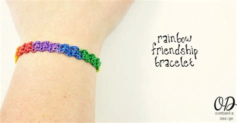 Cover Image Rainbow Friendship Bracelet Free Pattern