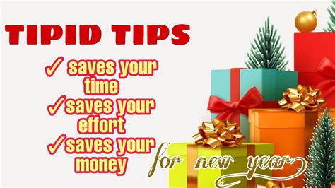 Tipid Tips For This Coming New Year Saves Your Time Effort And Money