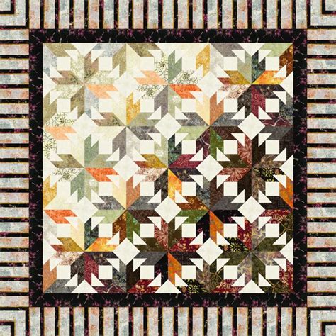 Indian Summer Tonga Batik Tamarack Strip Set Quilt Kits