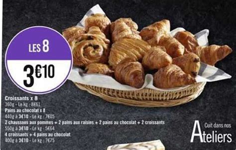 Promo 5 Pains Au Chocolat Et 5 Croissants Chez E Leclerc ICatalogue Fr