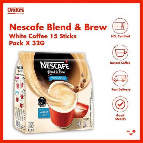 Ofiskita Nescafe Blend Brew White Coffee 3 In 1 Premix Coffee 15