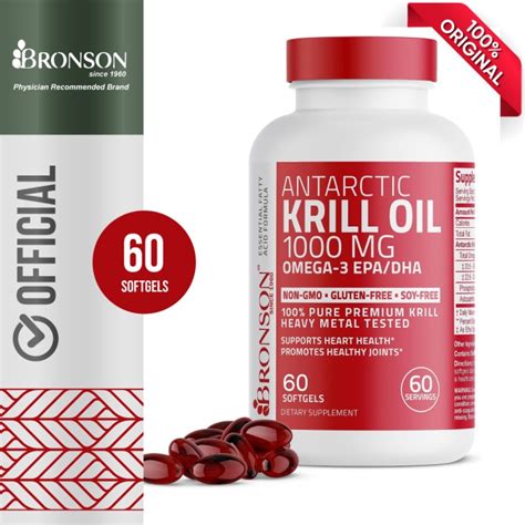 Jual Bronson Antarctic Krill Oil Mg Softgel Omega Epa Dha