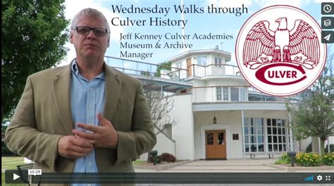 Weds Walks Through Culver History Culver Summer Schools And Camps