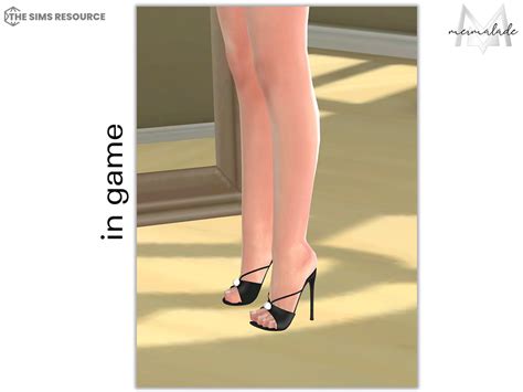 The Sims Resource Pearl Heeled Sandal S365