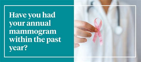 Have You Had Your Annual Mammogram Within The Past Year Peoples Health