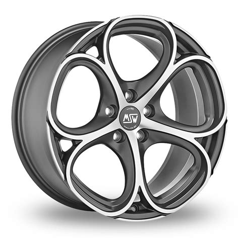 Msw By Oz Gun Metal Polished Alloy Wheels Wheelbase