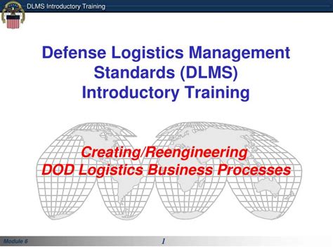 Ppt Defense Logistics Management Standards Dlms Introductory Training Powerpoint