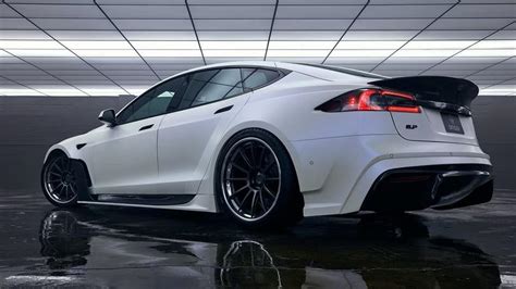 Competition Carbon Reveals Tesla Model S Plaid Widebody Kit Off