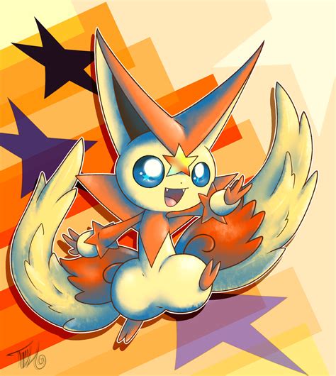 Mega Victini By Halcyonmoufette On Deviantart