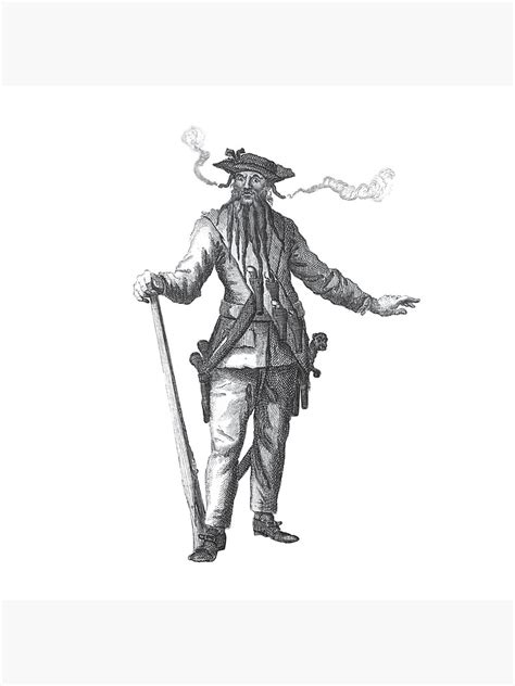 Blackbeard The Legendary Pirate Poster For Sale By Jaton1998 Redbubble