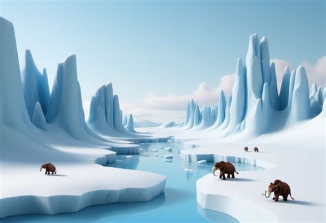 Whimsical Miniature Ice Age Landscape | Stable Diffusion Online