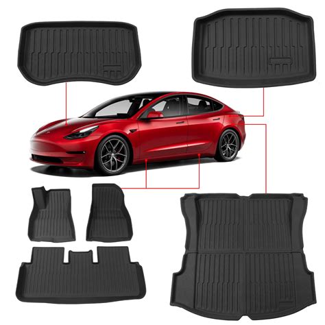 Buy Kingna Fit 2021-2022 Tesla Model 3 Cargo Liners Storage Frunk Mat ...