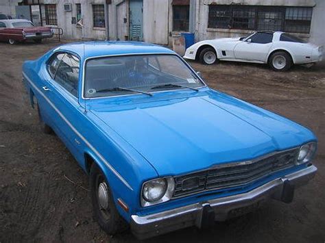 Find Used 1973 Plymouth Duster Blue Paint 225 Slant Six Engine In