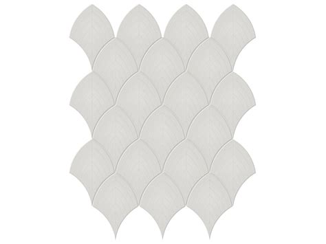 Soho Halo Grey Scallop Glossy Mosaic Tile Shoppe Edmonton