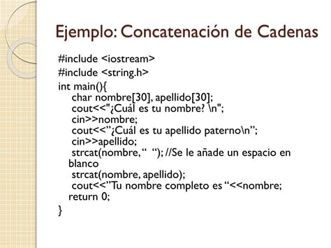 S1 concatenación y tipos de cadenas