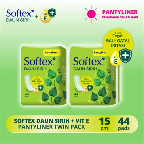 Jual Pantyliner Softex Daun Sirih Vitamin E S X Pack Pantyliner