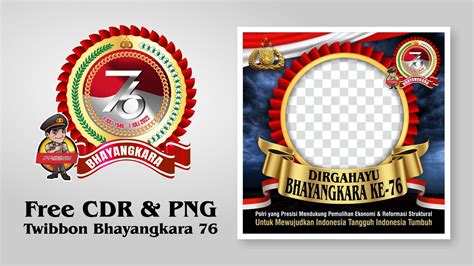 Twibbon Hari Bhayangkara Ke Tahun Free Cdr File Edukasigrafis