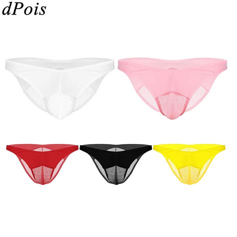 Mens Perspective Pouch Butt Gay Thongs Bikini Comfort Briefs Panties Sexy Bottoms Cheeky
