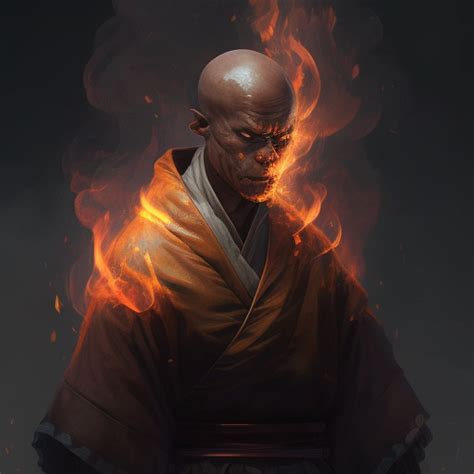 Jobhadel Realistic Monk Set On Fire