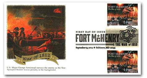 4921a 2014 First Class Forever Stamp Imperforate The War Of 1812 Fort Mchenry Mystic