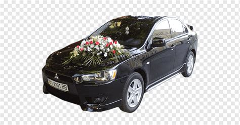 Mitsubishi Lancer Braut Hochzeitseinladung Blumenwagen Mitsubishi