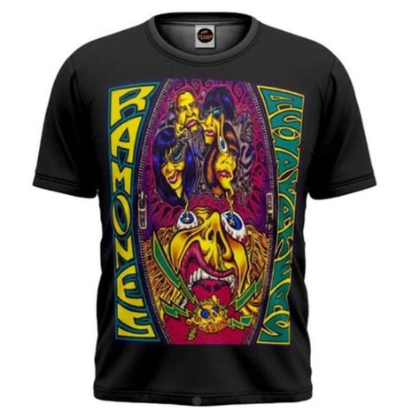 Camiseta Ramones Acid Eaters Estampa Digital Full Print Camisa Blusa