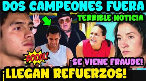 TERRIBLE DOS CAMPEONES FUERA SE VIENE FRAUDE DE PRODUCCION LLEGAN