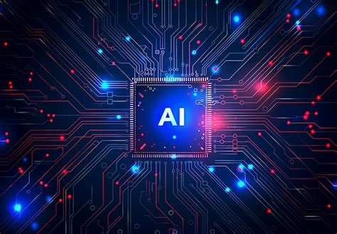 Premium Photo Photo Of Ai Technology Microchip Design Background