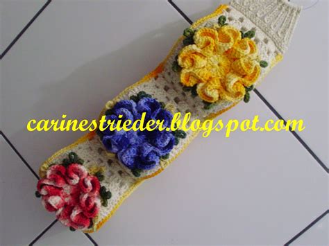 Carine Strieder Crochet Designer Porta Papel Higi Nico A Flor