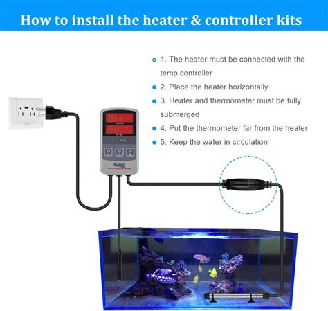 Buy Hygger W Titanium Aquarium Heater For Salt Water And Fresh Water