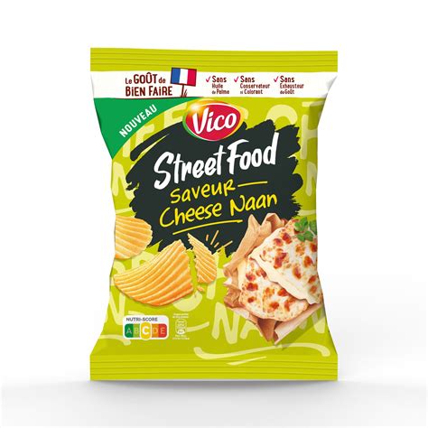 Chips street food cheese naan VICO le paquet de 120g à Prix Carrefour