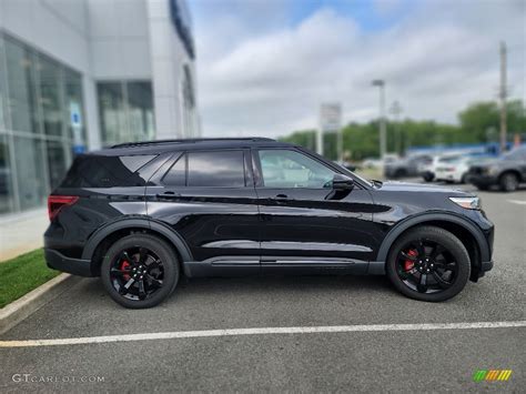 Agate Black Metallic 2020 Ford Explorer St 4wd Exterior Photo