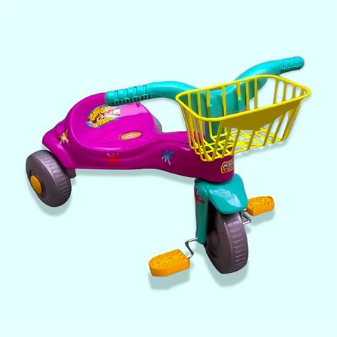 Triciclo Passeio Velotrol Infantil Tico Tico Bala C Alça Compre