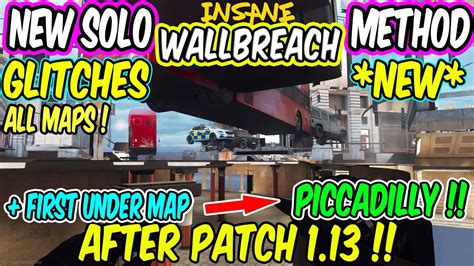 COD MW Glitches New SOLO Wallbreach METHOD ALL MAPS UNDER Map OUT Of