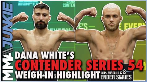 Dana White S Contender Series Weigh In Highlights All Ufc Hopefuls